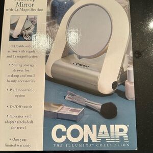 Conair Makeup Mirror with 5X Magnification ⭐️NIB⭐️